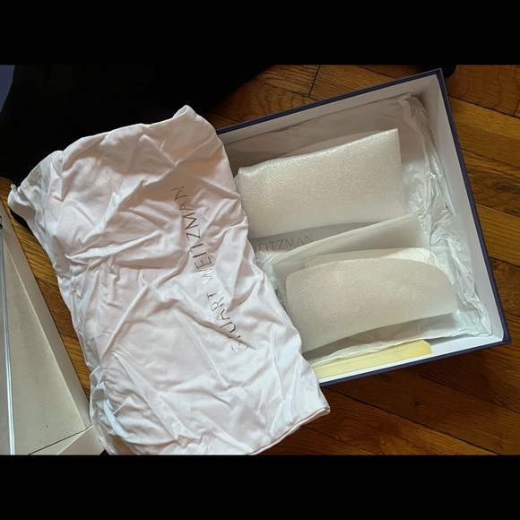 Stuart Weitzman Halftime Stretch-crepe Black Suede Over-the-knee Boot - Picture 6 of 7